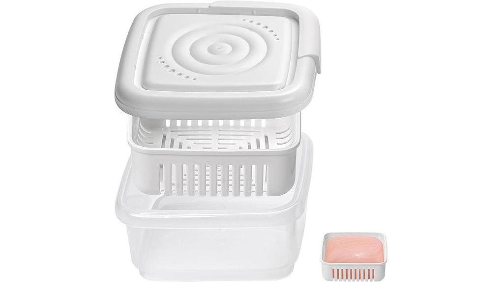 Top Travel Dish Soap Cases With Solid Soap + Drain Tray 6 square soap case lid drain