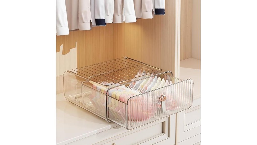 Must-Have Bra Organizers That Stop Your Bra From Crushing 2 stackable bra sock organizer