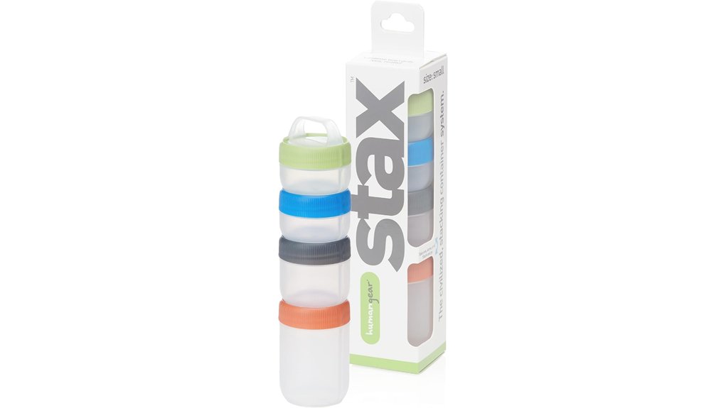 stackable leak proof snack containers