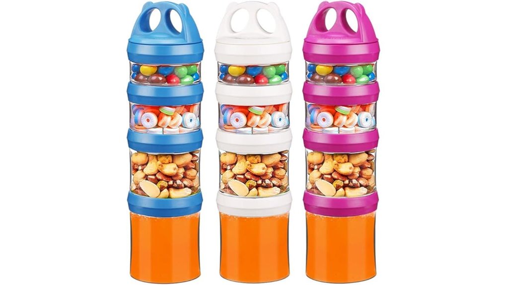 Stackable Snack Organizers That Keep Snacks Fresh On the Go 13 stackable leakproof bpa free containers