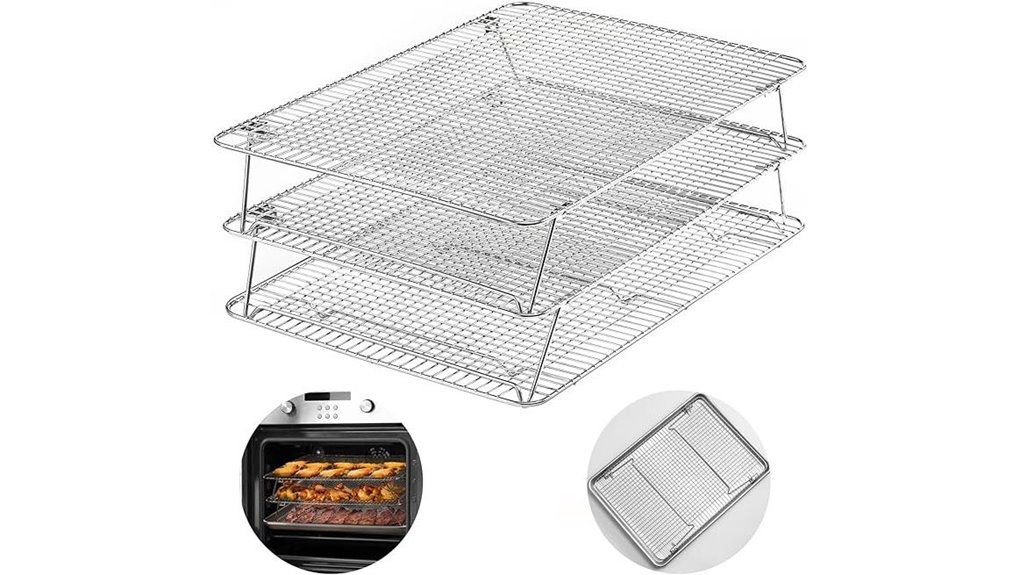 Ultimate Cooling Rack Baking Lovers Swear By 9 stainless 3 tier collapsible rack