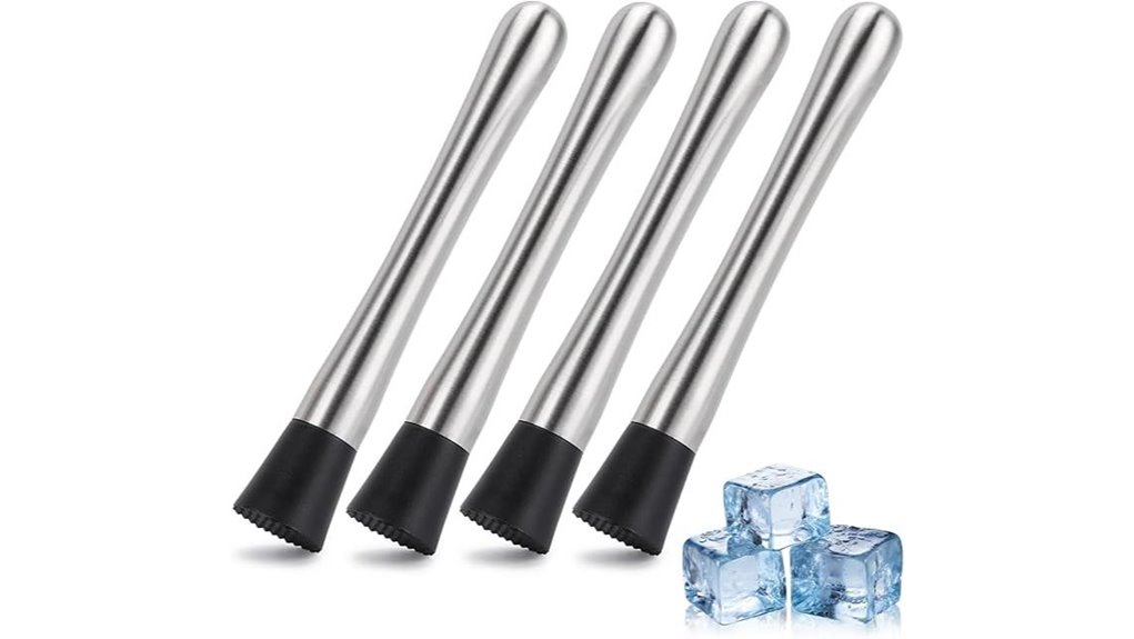 Top Muddler to Upgrade Your Home Bar 3 stainless 8 3 inch 4pack muddler