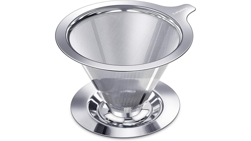 Reusable Coffee Filters Worth Taking To Anywhere 9 stainless double mesh dripper