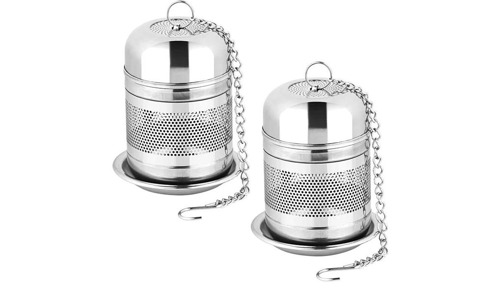 Tea Infuser Set Every Tea Lover Will Deck Out 1 stainless dual hooked infusers
