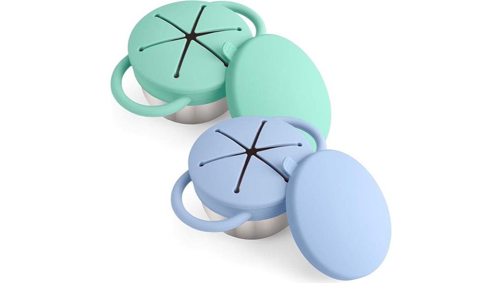 Travel Snack Containers for Kids Spill‑Resistant Lids Love It 10 stainless kids snack 2 pack