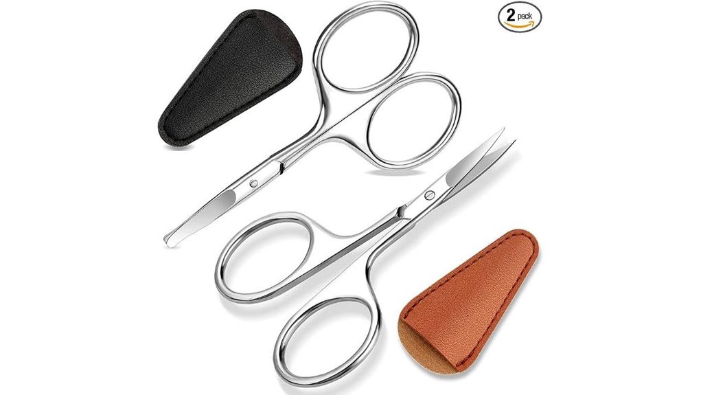 TSA‑Friendly Scissors with Rounded Tips for Travel Grooming 1 stainless nose hair scissors