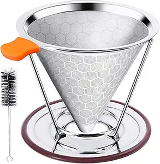 Reusable Coffee Filters Worth Taking To Anywhere 7 stainless paperless pour dripper