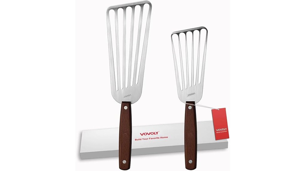 stainless slotted fish spatulas