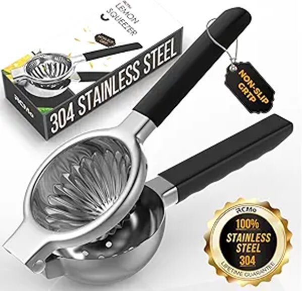 Best Citrus Juicer (Handheld) That Delivers Fresh Juice Fast 5 stainless steel citrus squeezer