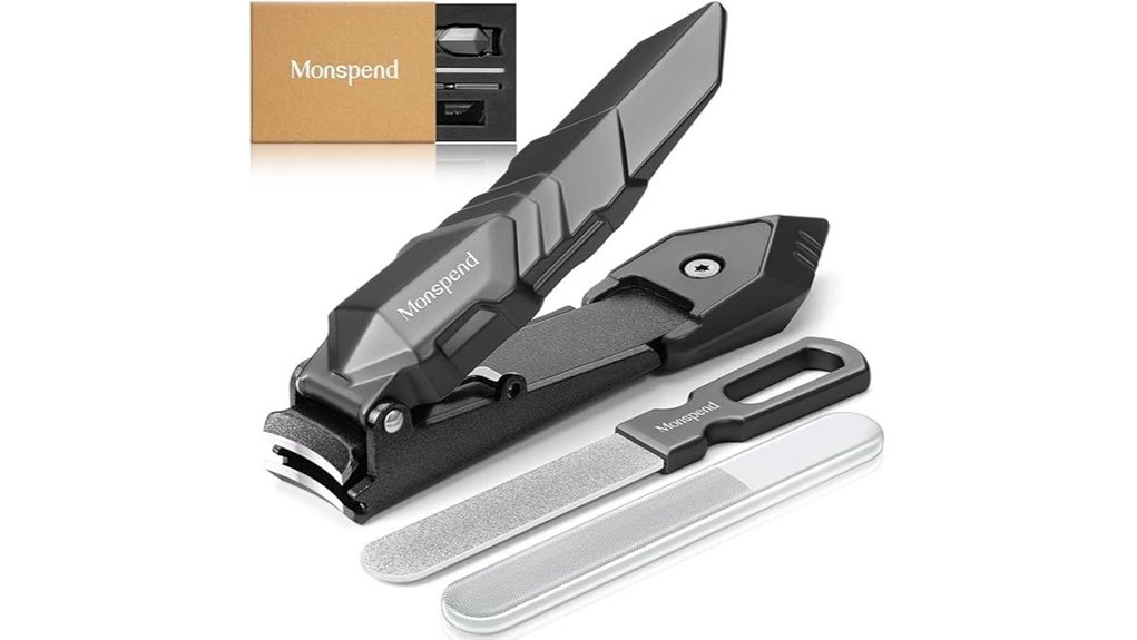 Best Travel Nail Clippers with Catcher Trays – No Clippings Ever 12 stainless steel clippers bag