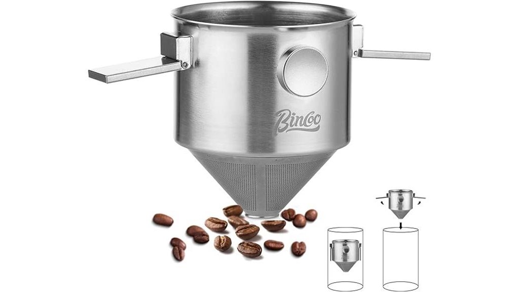 stainless steel coffee dripper