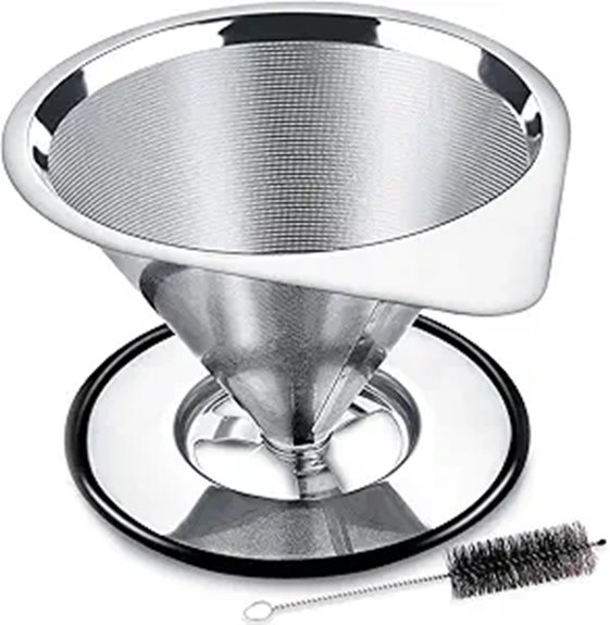 Best Pour-Over Cone Drippers Coffee Lovers Should Try 6 stainless steel paperless dripper