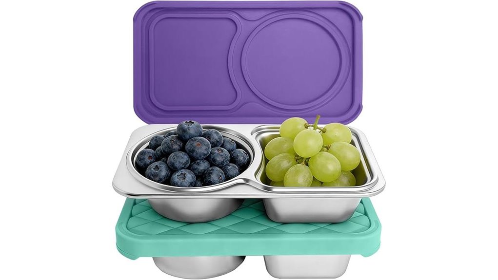 Leak-Proof Reusable Snack Containers to Keep Your Day Tours Fresh 3 stainless steel snack duo