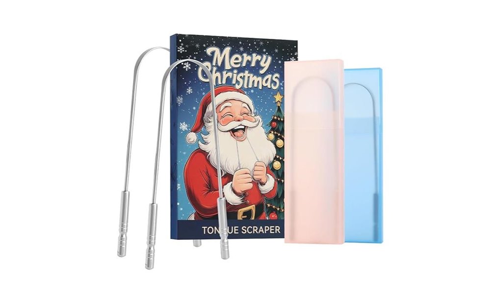 Best Travel Tongue Scrapers: Case Included for On-the-Go Use 15 stainless steel tongue scrapers