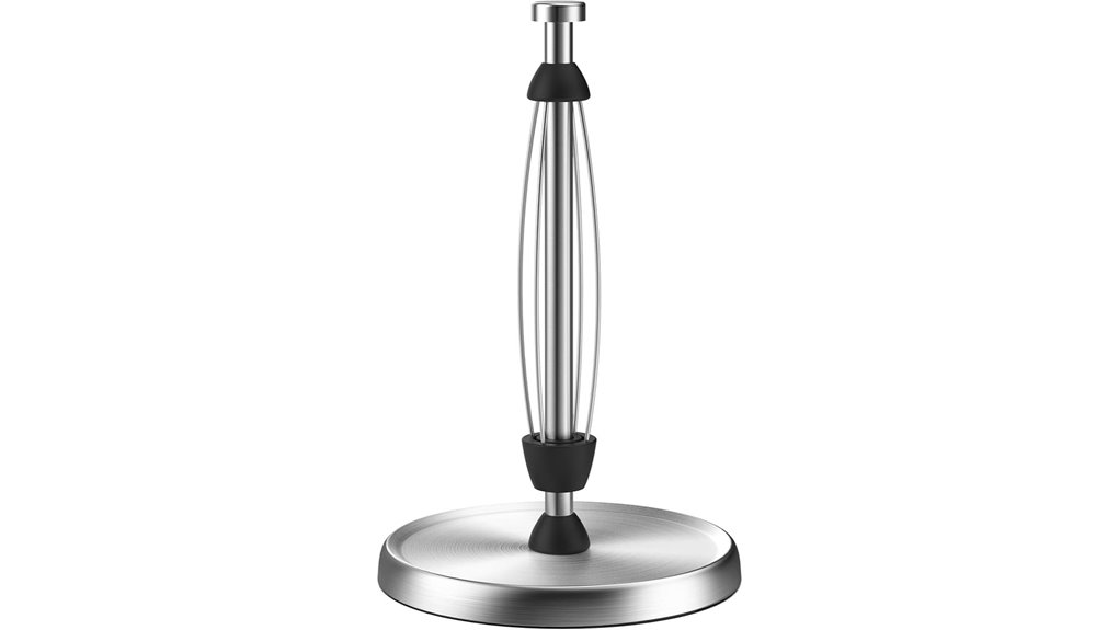 Must‑Have Paper towel holder (weighted) That Keeps Sheets Dry 7 stainless steel towel holder
