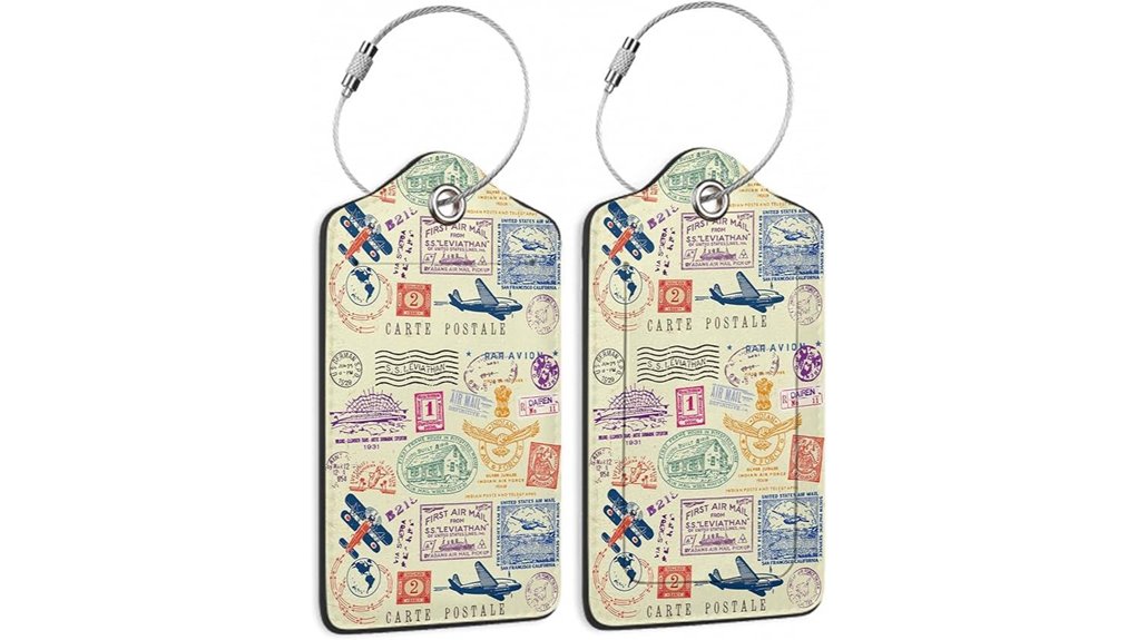 stainless steel travel tags