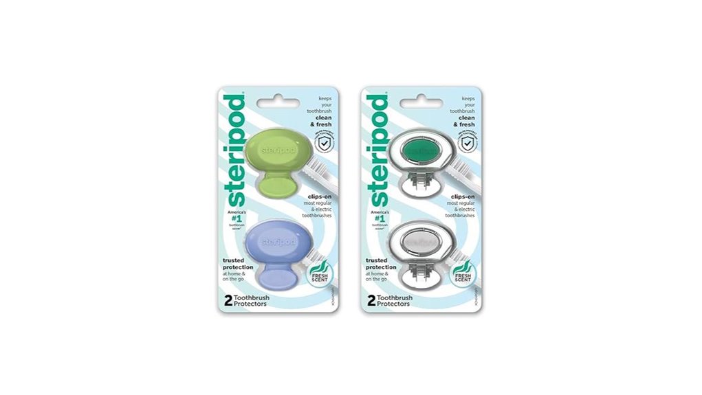 Mildew‑Proof Vented Toothbrush Covers Your Daily Routine Needs 3 steripod clip on protector four pack