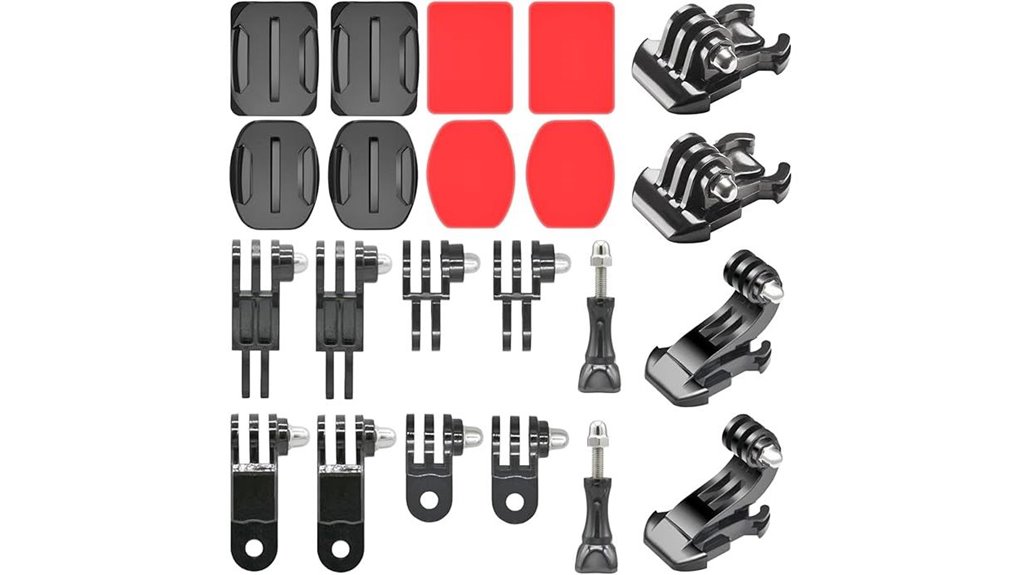 Best Action-Cam Mount Sets for Trips 9 sticky quick release kit
