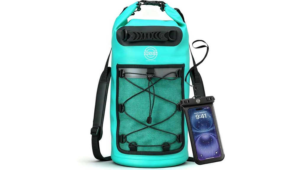 stover waterproof roll top backpack