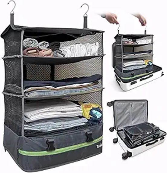 Top Luggage for Cruise Travel That Fit Cabins With Ease 3 stow n go gray xl shelves