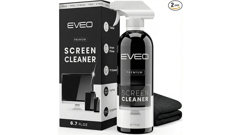 Best Travel-Friendly Phone Screen Cleaning Kits (Spray+Cloth) 4 streak free tv screen cleaner