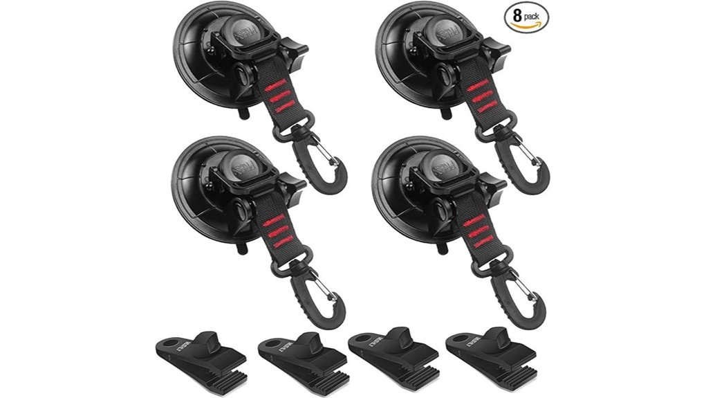 Strong‑Grip Suction Hooks That Stick in Traveler Bathrooms 6 suction anchors hooks clips