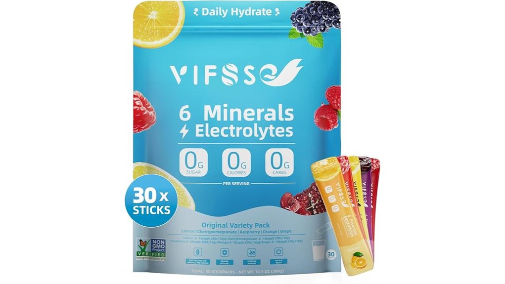 Best Electrolyte Packs for Hot Destinations: Travel Stick Packs 5 sugar free electrolyte variety pack
