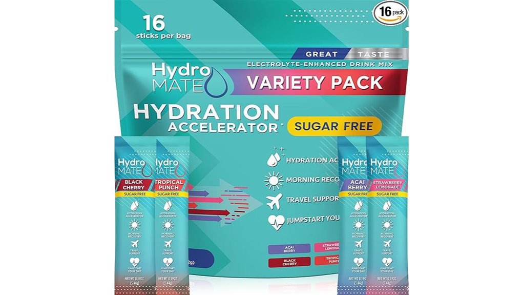 Best Electrolyte Packs for Hot Destinations: Travel Stick Packs 3 sugar free hydromate electrolyte pack