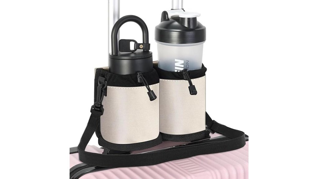 Luggage Handle Cups for Coffee on the Move (Clip‑On Holders) 9 suitcase cup holder caddy