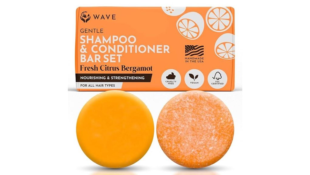Best Long‑Lasting Solid Shampoo Bars for Travel 3 sulfate free citrus shampoo bars