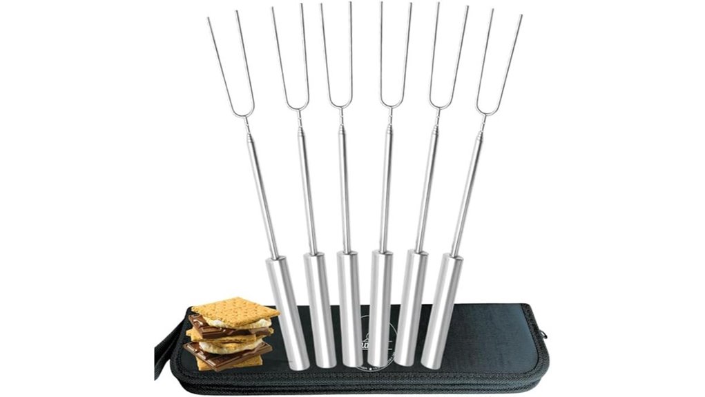 sumpri stainless s mores skewers