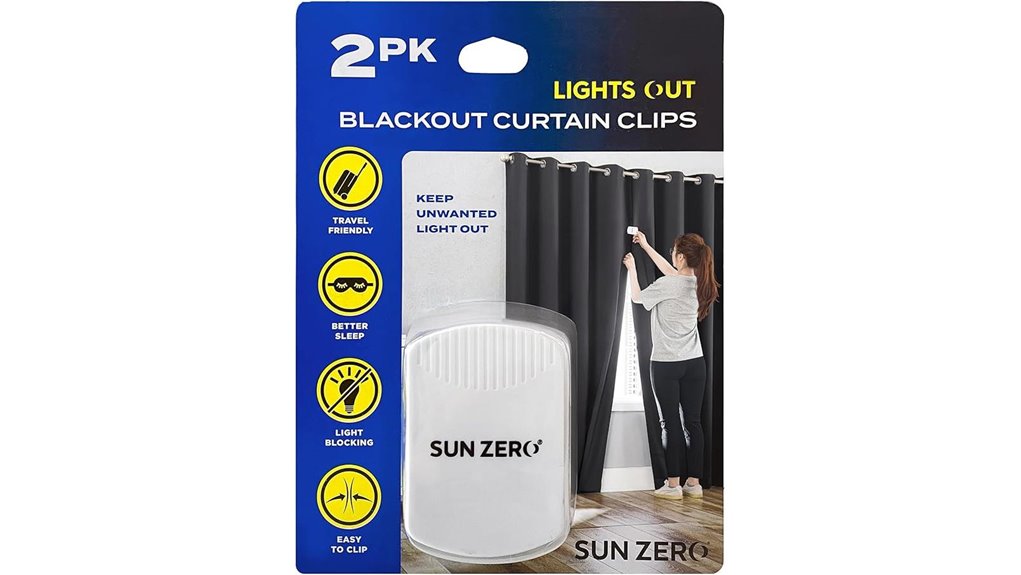 Best Curtain Clips for Hotel Rooms That Block Light Gaps 1 sun zero blackout clips