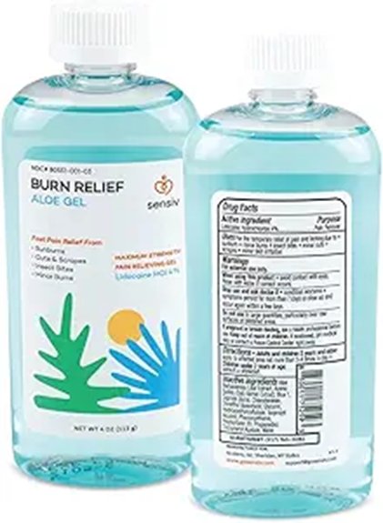 Top Sunburn Relief Gels to Soothe Your Skin Fast 12 sunburn aloe gel lidocaine