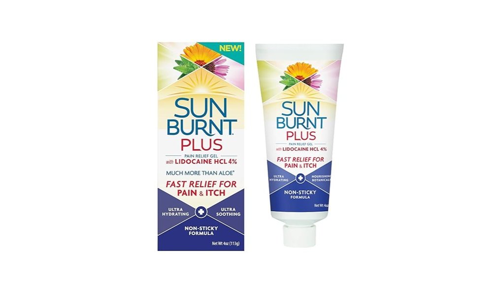 Top Sunburn Relief Gels to Soothe Your Skin Fast 13 sunburnt plus gel 4oz lidocaine