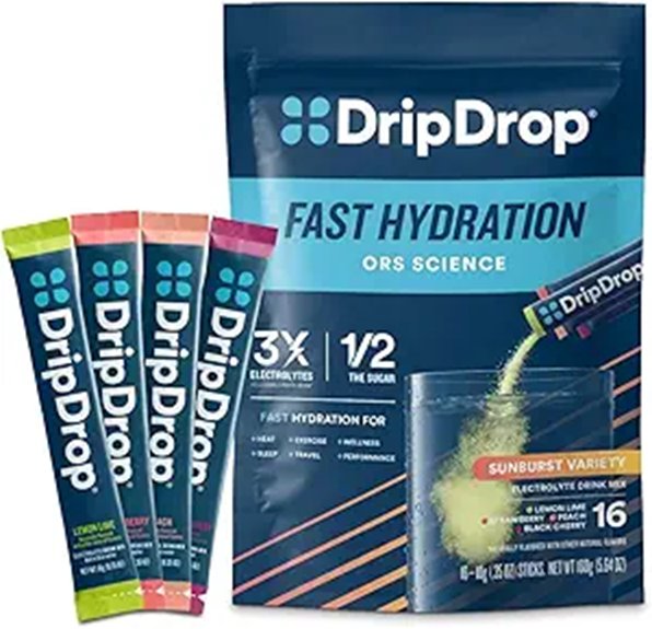 Best Rehydration Packets For Travel That Keep You Hydrated 12 sunburst hydration 4 flavors