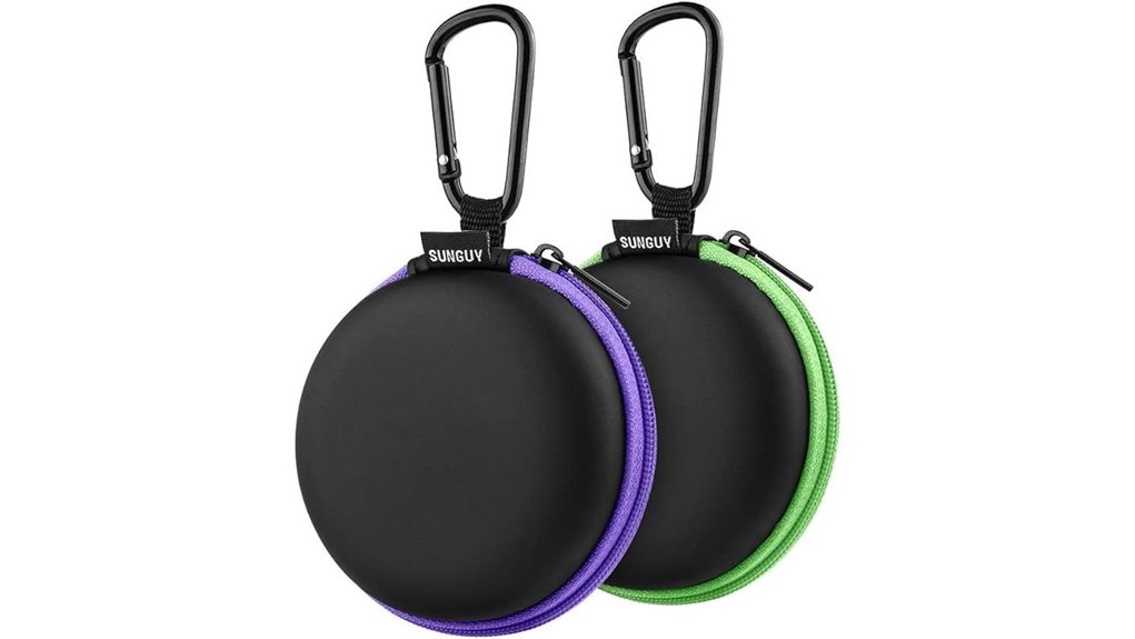 Best Earbud Cases With Carabiners Keep Them From Being Lost 10 sunguy 2 pack earbud cases
