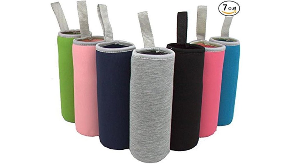 Insulated Bottle Sleeves That Keep Drinks Extra Cold While Traveling 5 sunkey 7 pack neoprene covers
