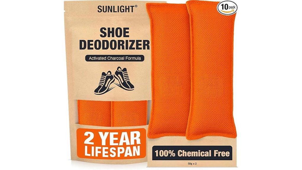 Travel Shoe Deodorizer Inserts: Freshness for Long Haul 8 sunlight charcoal shoe deodorizer