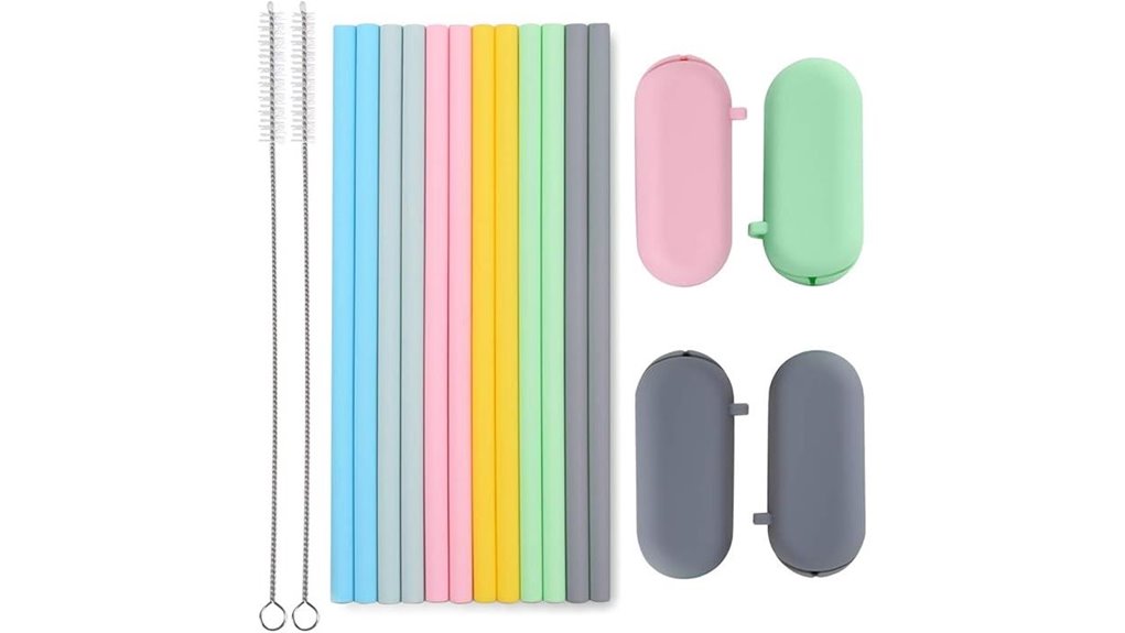 sunseeke 12 straw silicone pack