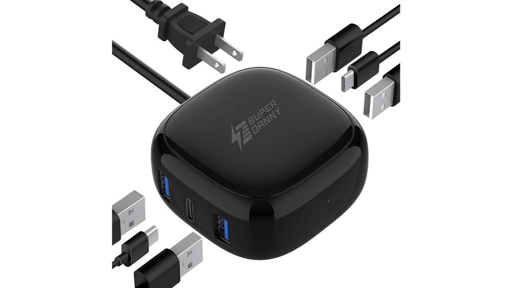 Bedside Charging Station (Multi-USB): Power Up Conveniently 13 superdanny 6 port 40w charger