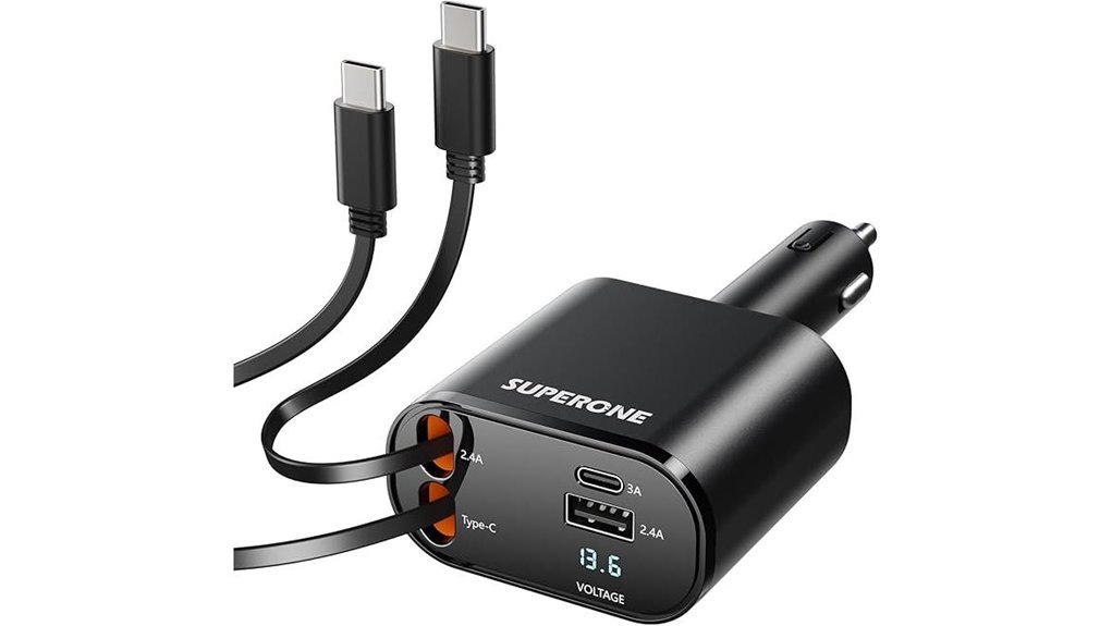 Fast‑Charging USB‑C Car Chargers for Road‑Trip Power 8 superone 69w dual type c