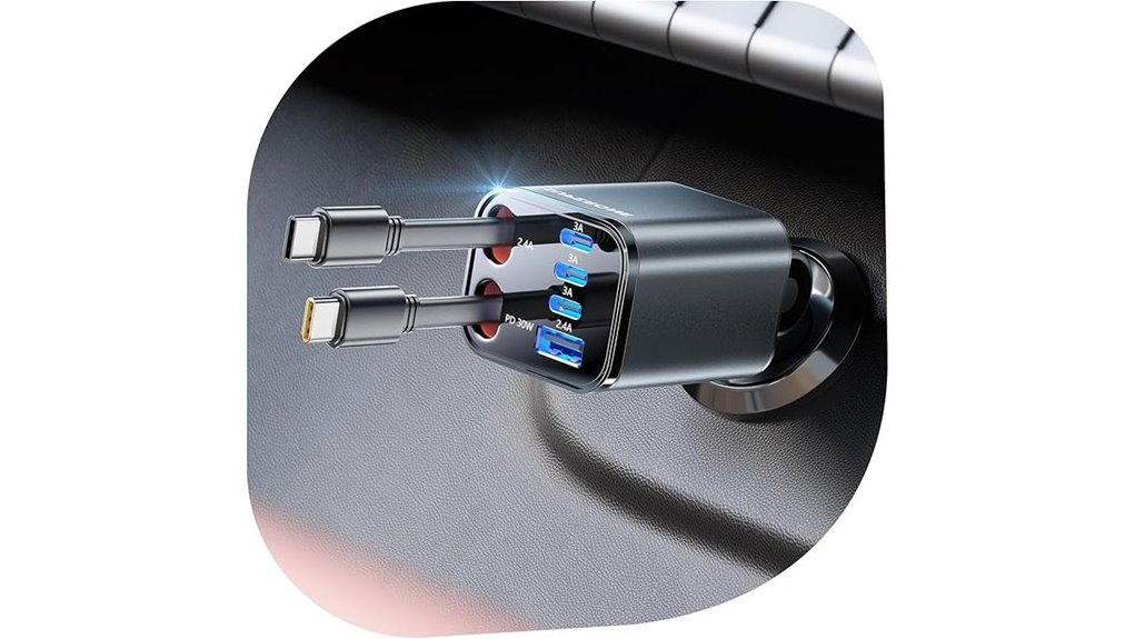 Compact Dual USB‑C Car Chargers Keep Your Devices Powered 1 superone 6 in 1 99w charger