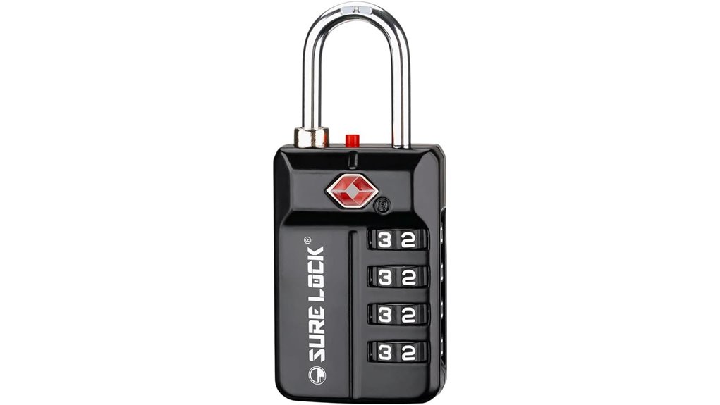 Top Luggage Locks with Inspection Indicators (Easy Check) 8 sure lock tsa 4 digit