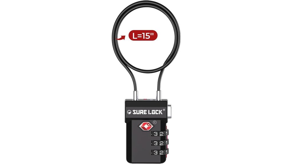 Top Cable Locks for Travel That Keep Gear Secure and Ready to Roll 1 surelock tsa 3 digit locks