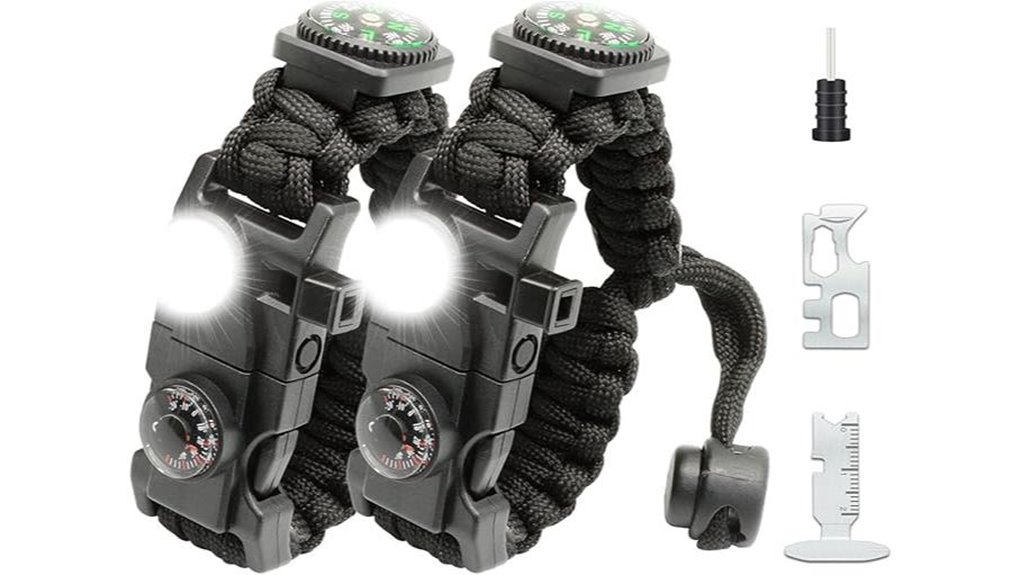 Paracord Survival Bracelets Hikers Rely On 7 survival paracord led bracelet
