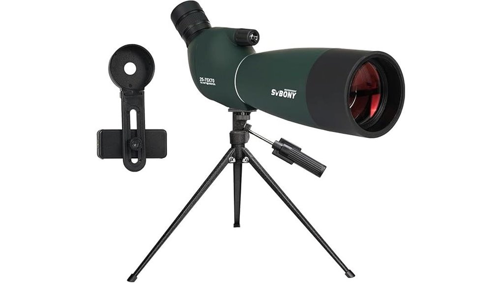Spotting Scopes for Travel (Angled) That All Adventurers Need 15 svbony waterproof spotting tripod