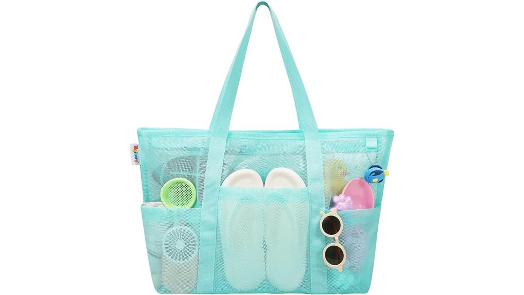 tagitary mesh tote 8 pockets