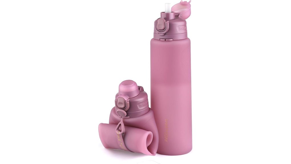 The Reusable Water Bottles Travelers Can't Live Without 13 taketoday collapsible 32oz bottle