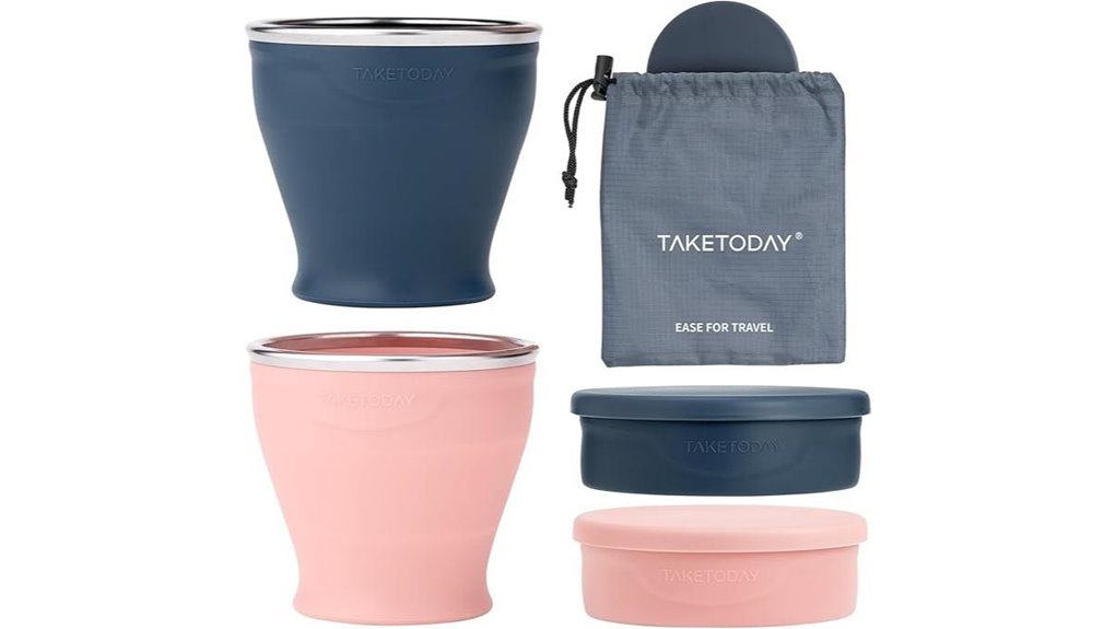 Best Collapsible Coffee Cups with Leak-Resistant Lids 13 taketoday collapsible 8oz cups