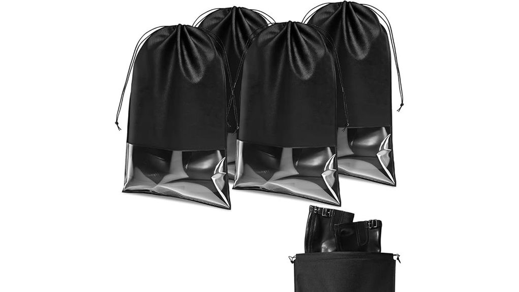 tall black boot cases